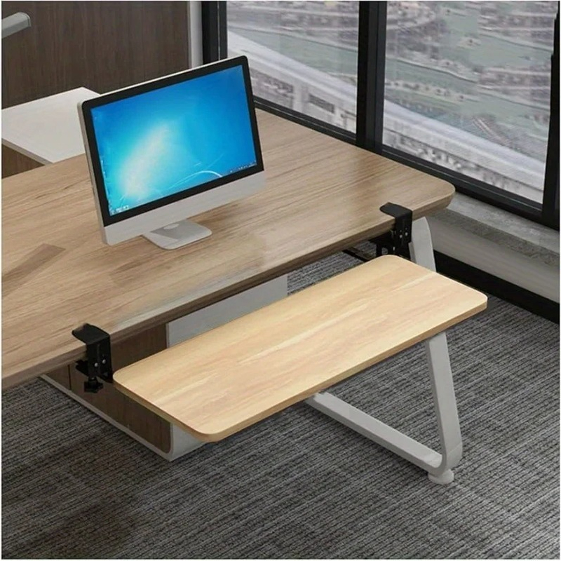 Keyboard Drawer Under - 1 Stück Klemm-Tastaturablage, ergonomische, ausziehbare Tastatur-