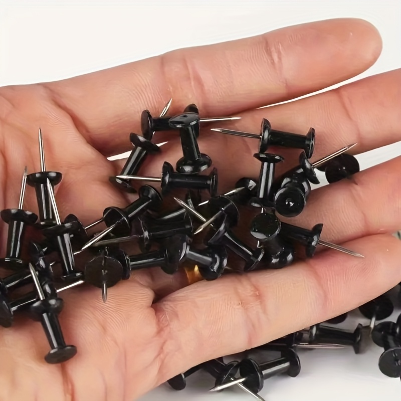Office Furniture Online - 50 Stück Push-Pins, Foto-Postkarten-Dekoration, transparente Reißzwecken