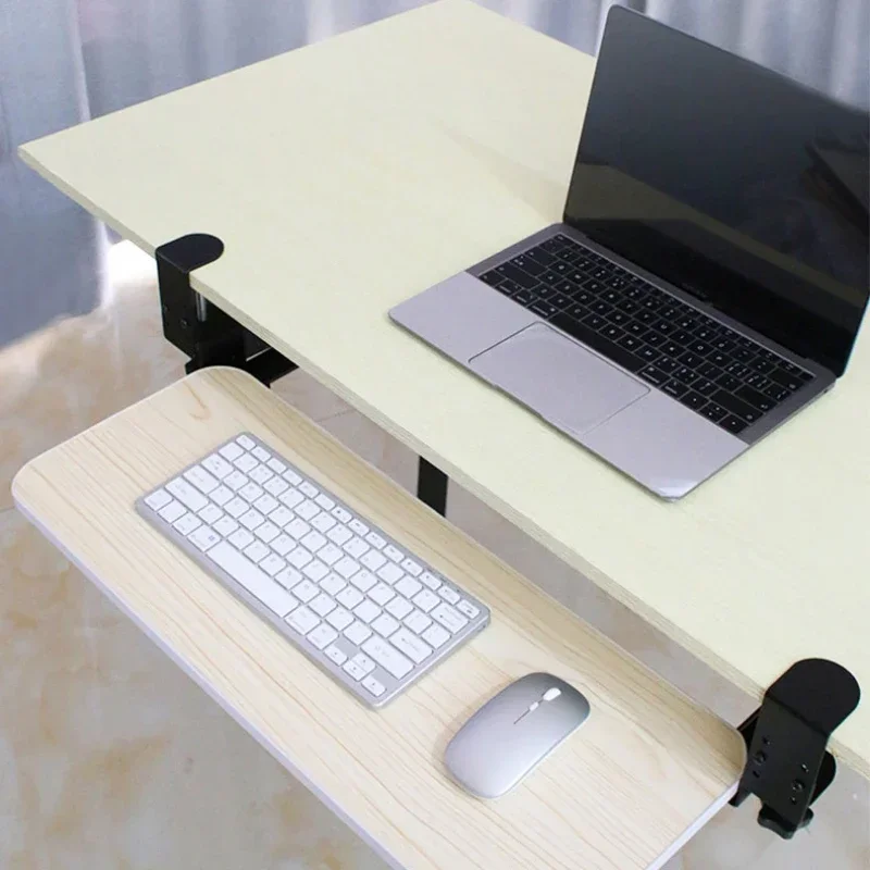 Keyboard Drawer Under - Tastatur-Aufbewahrungsregal Ausziehbare Schreibtisch-Schublade Mausablage ohne Bohren