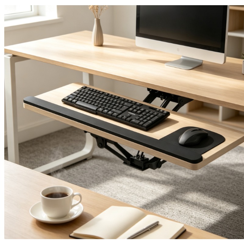 Keyboard Drawer Under - Tastaturablage unter dem Schreibtisch, Schiebeschublade mit