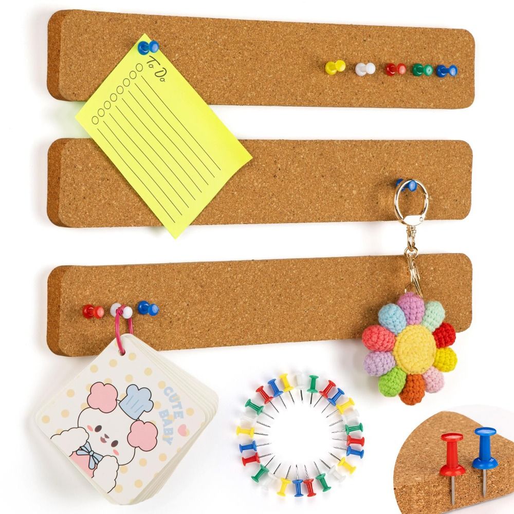 Bulletin Board Cork - Korkmaterial Selbstklebende Korktafel Rahmenlose Selbstklebende Pinnwand