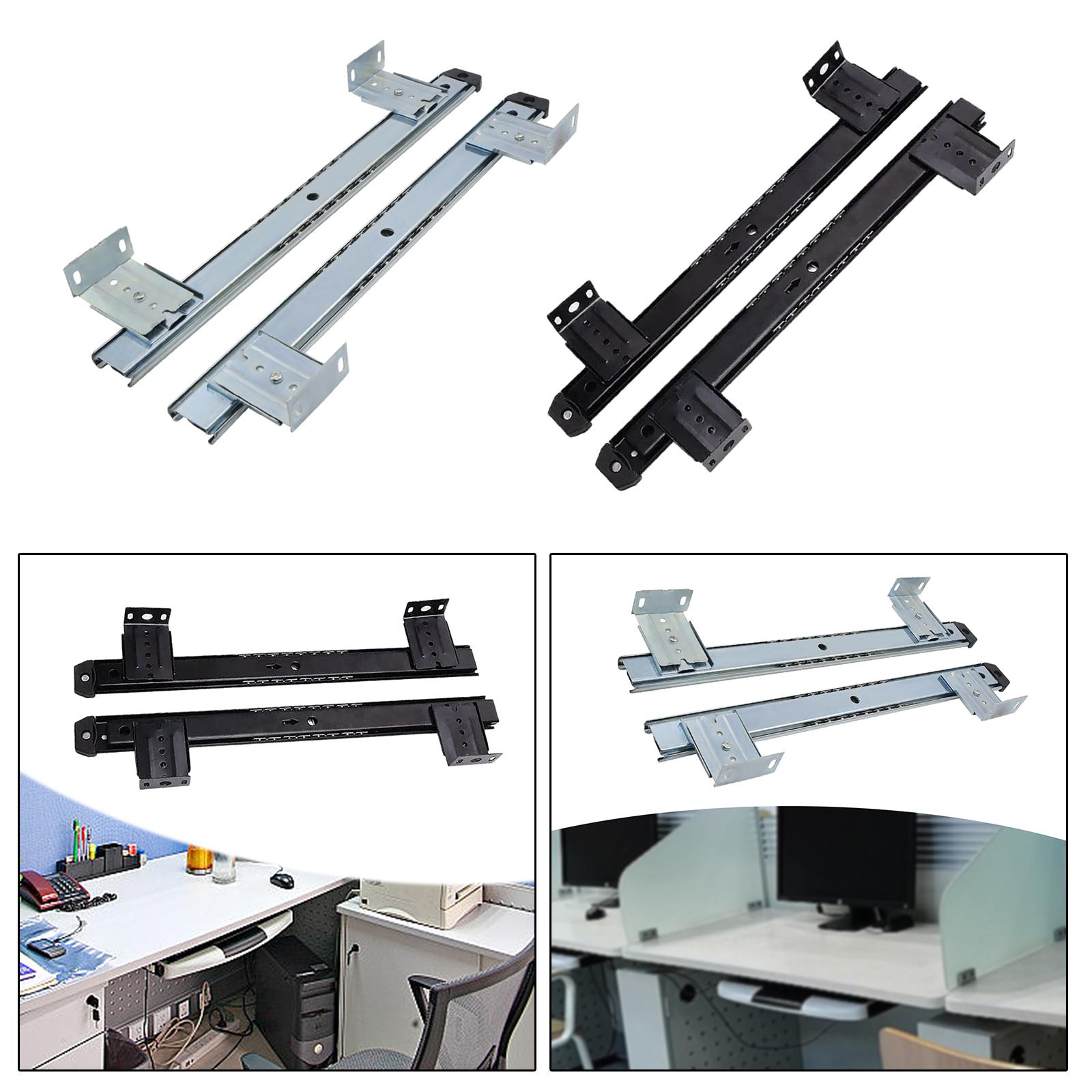 Keyboard Drawer Under - Tastaturablage mit Mehrzweck-Metallkugellager, Ausziehbares Verstellbares Schubladenregal