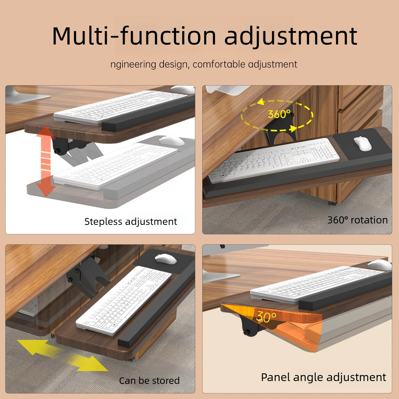 Untertisch-Tastaturablage, Ver – Keyboard Drawer Under Bewertung und Preis