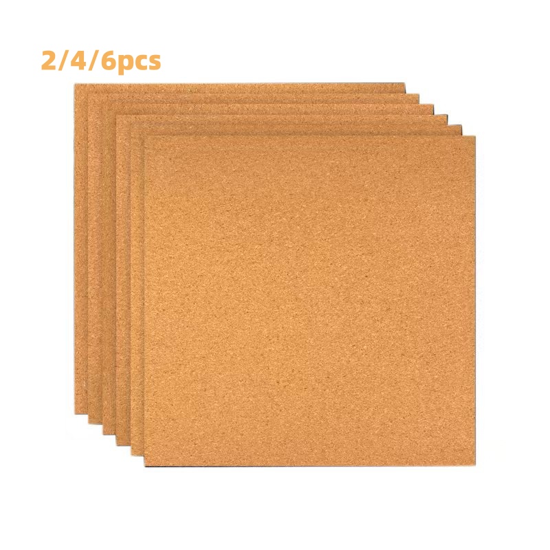 2/4/6 Stück quadratische Korkp – Bulletin Board Cork Bewertung und Preis