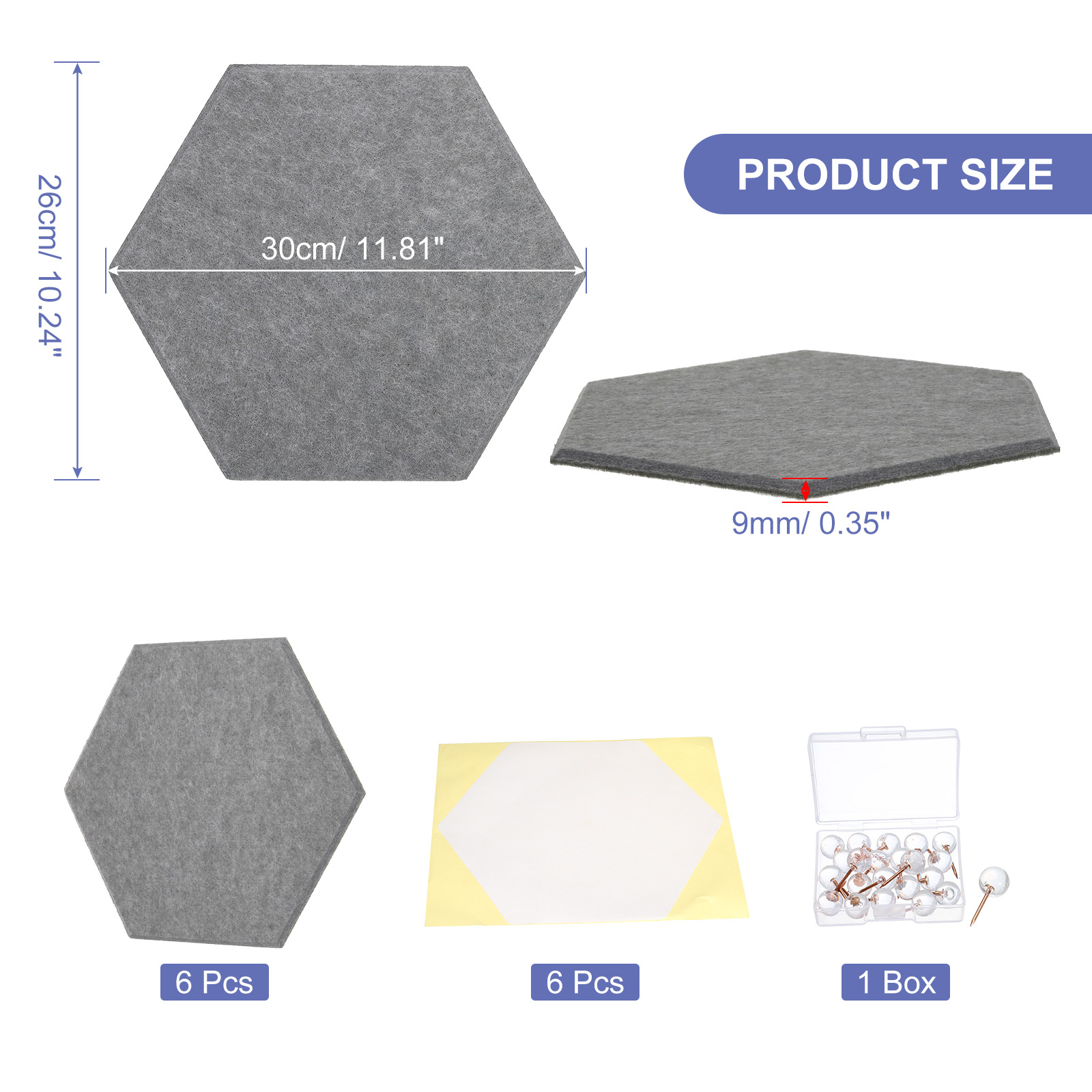 6pc 30x26cm Filz Bulletin Boar – Office Furniture Online Bewertung und Preis