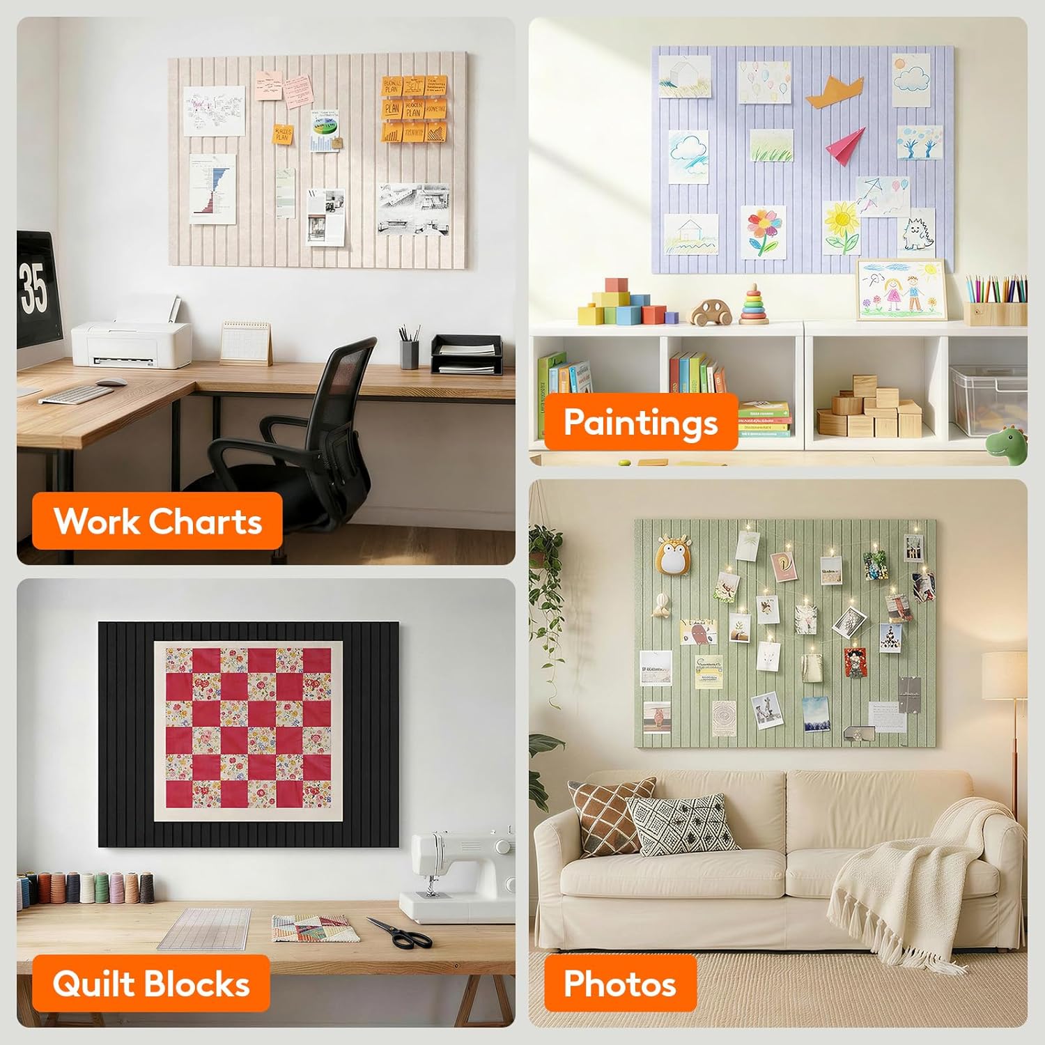 QS 6 Stück Filz-Wandfliesen, K – Bulletin Board Cork Bewertung und Preis